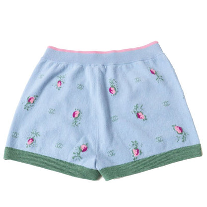 CHANEL 2022 P73869 P73823 100% Cashmere Coco Mark Button Knit Setup With Stones