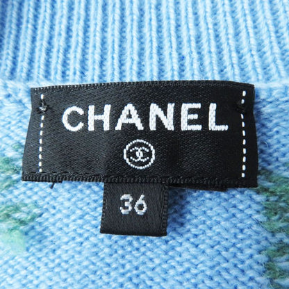 CHANEL 2022 P73869 P73823 100% Cashmere Coco Mark Button Knit Setup With Stones