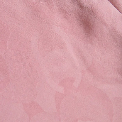 CHANEL 2022 P73600 Coco Mark Button Tweed Jacket With Stones Pink Lined Silk 36