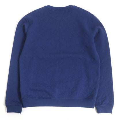Hermes 23SS Maillons En Boucle Aero Chaine D'ancre Embossed Sweatshirt Indigo