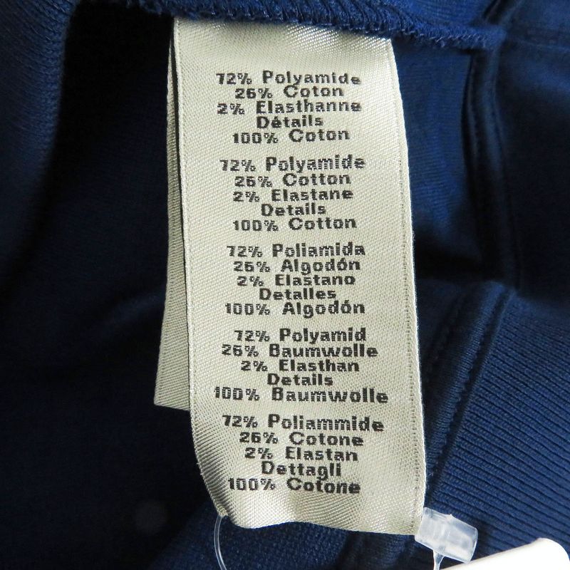 Hermes 23SS Maillons En Boucle Aero Chaine D'ancre Embossed Sweatshirt Indigo