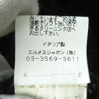 Hermes Vintage Margiela Period Lined Silk H Logo Button Cashmere Tweed Coat