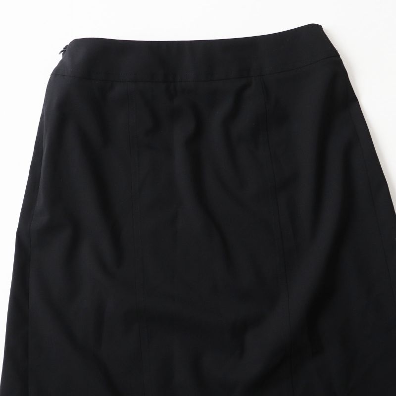 Hermes 2021 Wool Silver Hardware Chaine D'ancre Hardware Tight Skirt Black 34