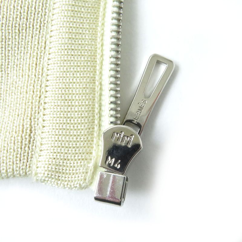 Hermes Silk Cashmere Blend Animal Print Padded Zip Jacket/blouson Beige 34 Made