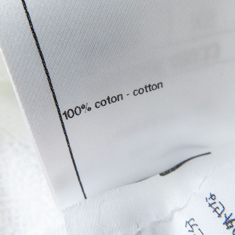 CHANEL 20P P63298 Graphic Logo Sweatshirt Full Logo Pullover White XS Made In