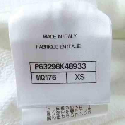 CHANEL 20P P63298 Graphic Logo Sweatshirt Full Logo Pullover White XS Made In