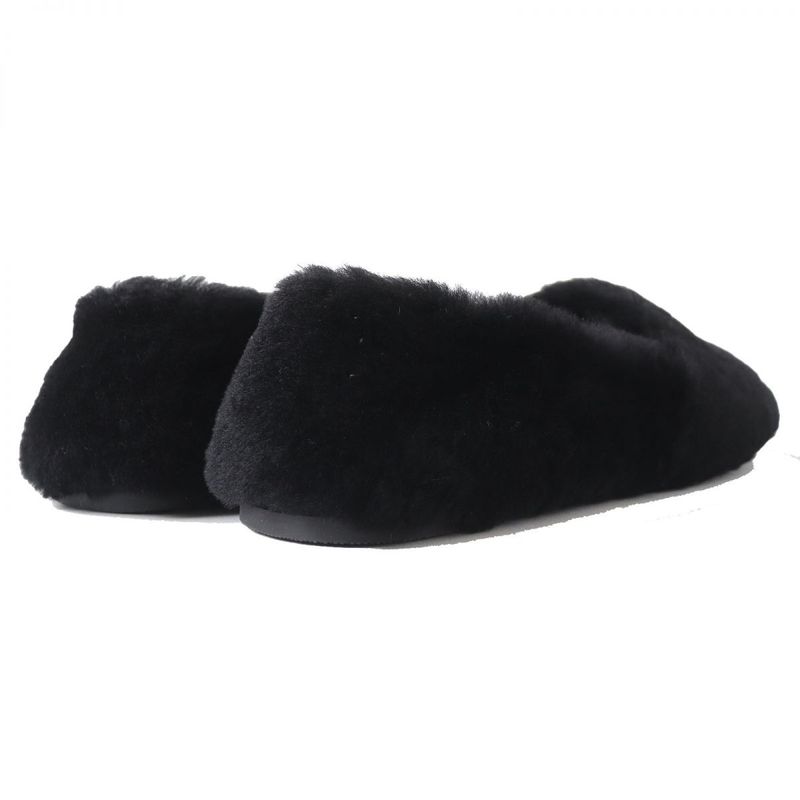 Prada 1s727 Triangle Logo Plate Mouton Flat Shoes/ballerina Flats Women's Black