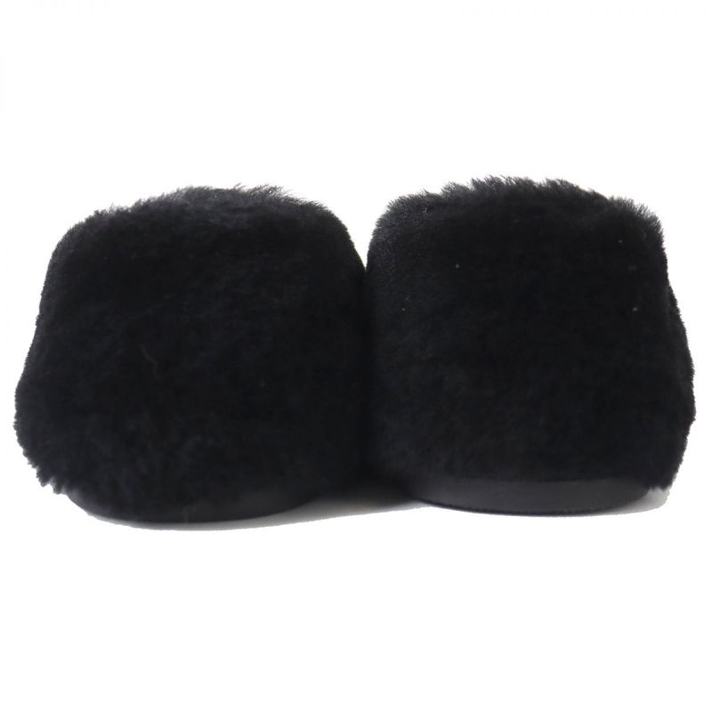 Prada 1s727 Triangle Logo Plate Mouton Flat Shoes/ballerina Flats Women's Black