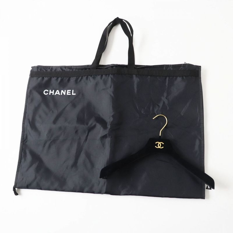 Hermes 21-22 CHANEL P73110 Women's Métiers D'art Collection Tweed Long Coat