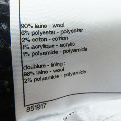 Hermes 21-22 CHANEL P73110 Women's Métiers D'art Collection Tweed Long Coat