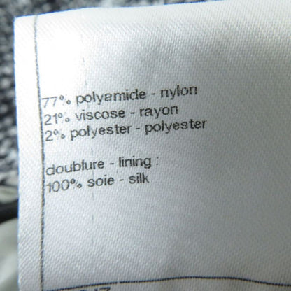 CHANEL P47766 Lined Silk With Coco Mark Buttons Knee-length Ribbon Tweed