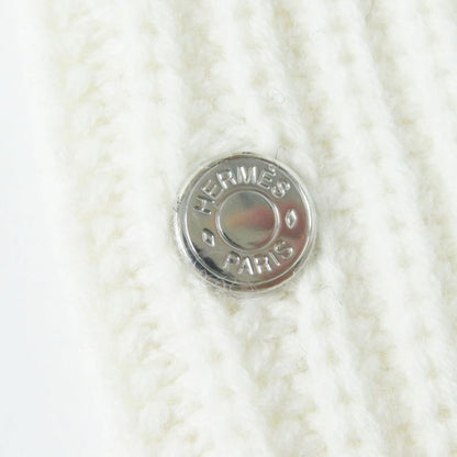 Hermes Women's 100% Wool Knit Gloves/gloves With Serie Plate H Pattern Knit