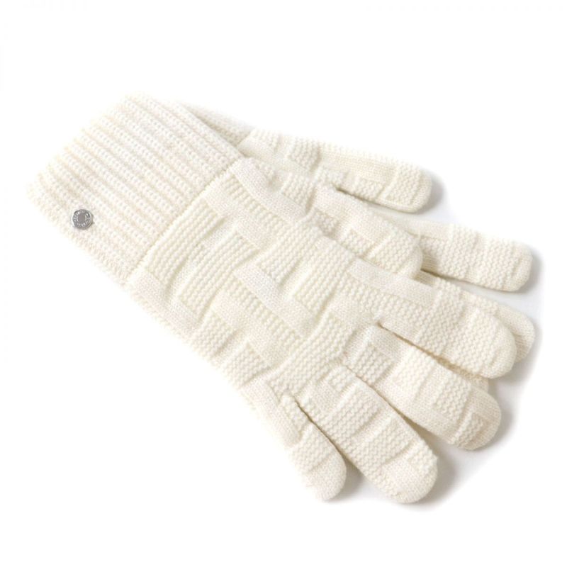 Hermes Women's 100% Wool Knit Gloves/gloves With Serie Plate H Pattern Knit