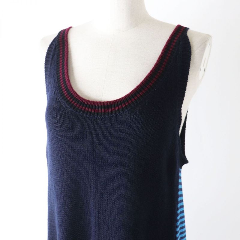 Hermes Italian Made Prada Women's Cashmere/silk Blend Sleeveless Knit
