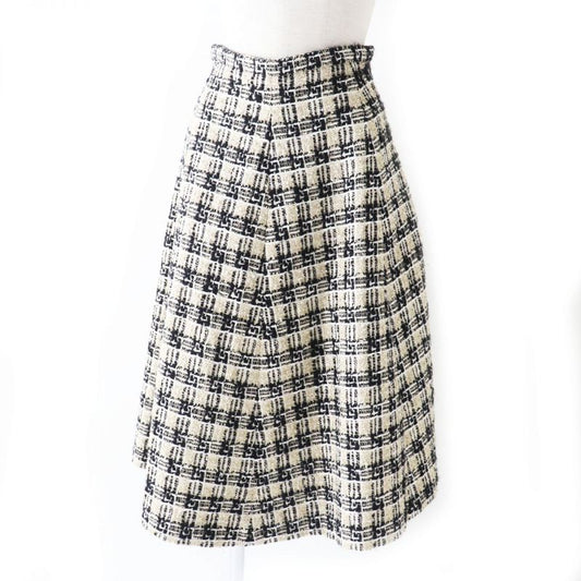 Hermes 21AW Gucci 652126 Women's Tweed G Logo Motif Lame Flared Long Skirt
