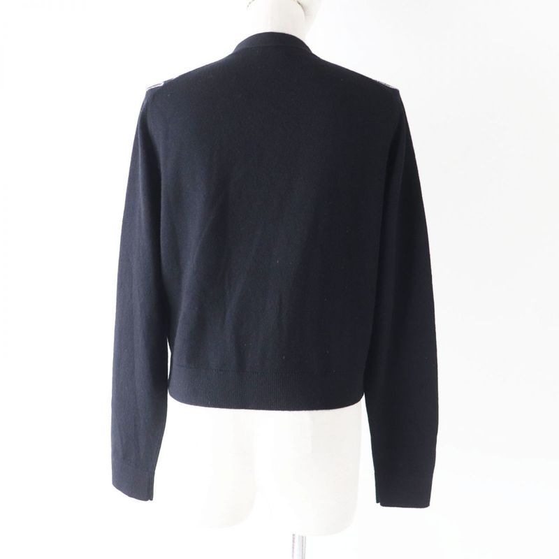 Hermes UK Made CHANEL 22C P72120 Women's Coco Button Cashmere Knit Cardigan