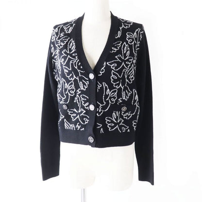 Hermes UK Made CHANEL 22C P72120 Women's Coco Button Cashmere Knit Cardigan