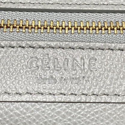 Celine Bertical Cabas Small Light Blue And Red Leather Tote Bag