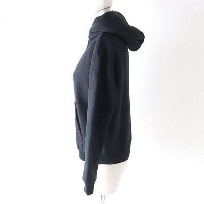 20 Balenciaga 612959 Logo Design Cropped Pullover Hoodie Women's Black