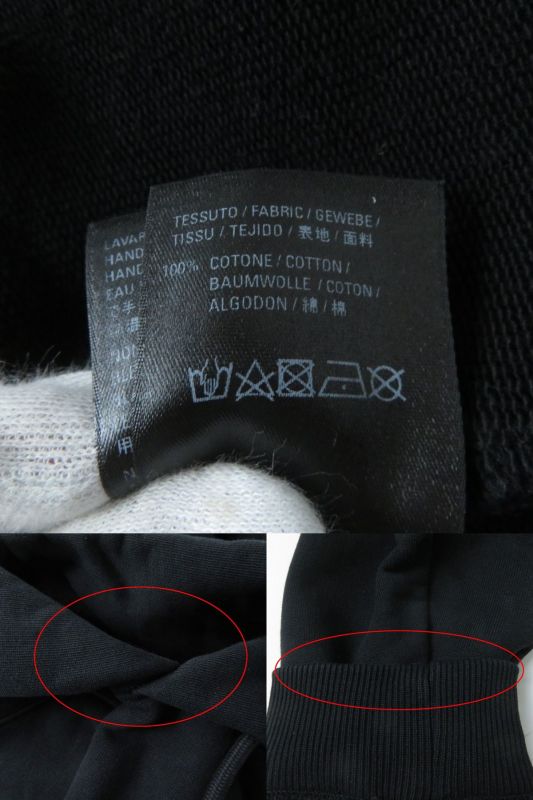 20 Balenciaga 612959 Logo Design Cropped Pullover Hoodie Women's Black