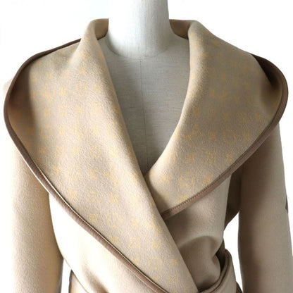 Louis Vuitton 2019 Signature Double Face Short Wrap Coat Lined With