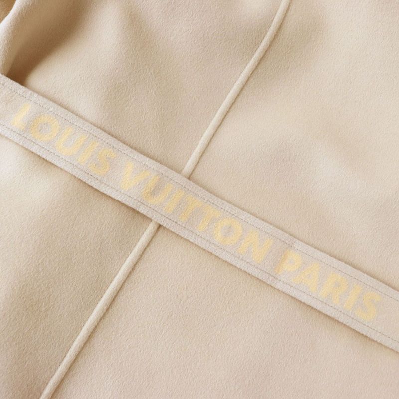 Louis Vuitton 2019 Signature Double Face Short Wrap Coat Lined With