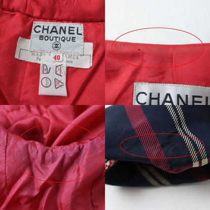 Vintage Rare CHANEL Jacket And Skirt Suit Set-up With Coco Buttons Ladies