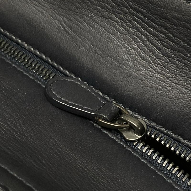 Bottega Veneta Intrecciato Black Leather Handbag