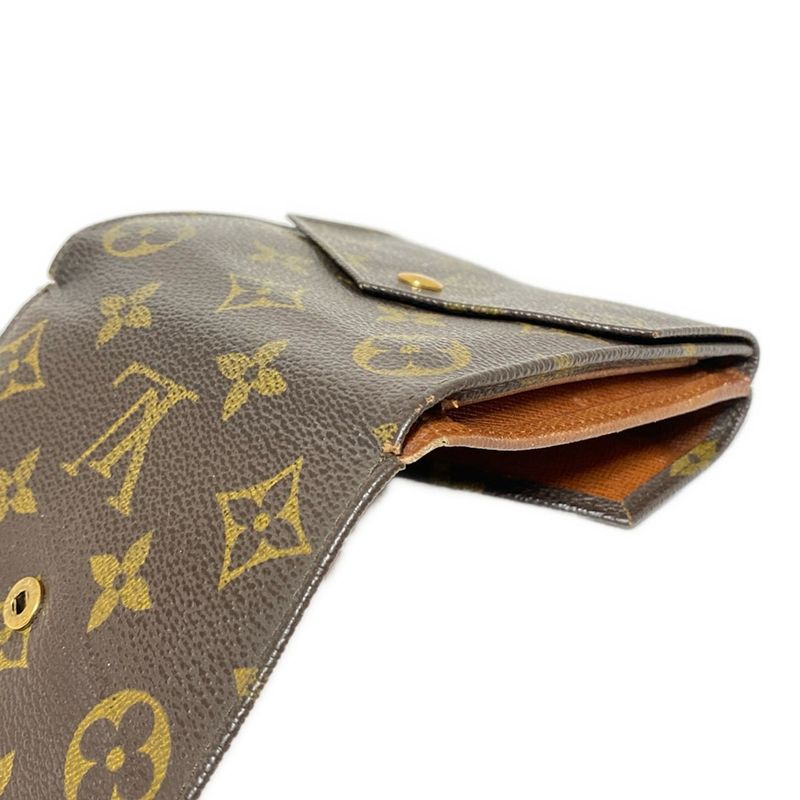 Louis Vuitton W Hook Wallet Monogram Porte Monévier (new Shape ) M61660 -