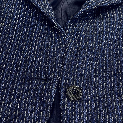 Chanel Skirt Suit Size 36 S Ladies - P18870 Dark Navy And Navy And White