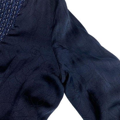 Chanel Skirt Suit Size 36 S Ladies - P18870 Dark Navy And Navy And White