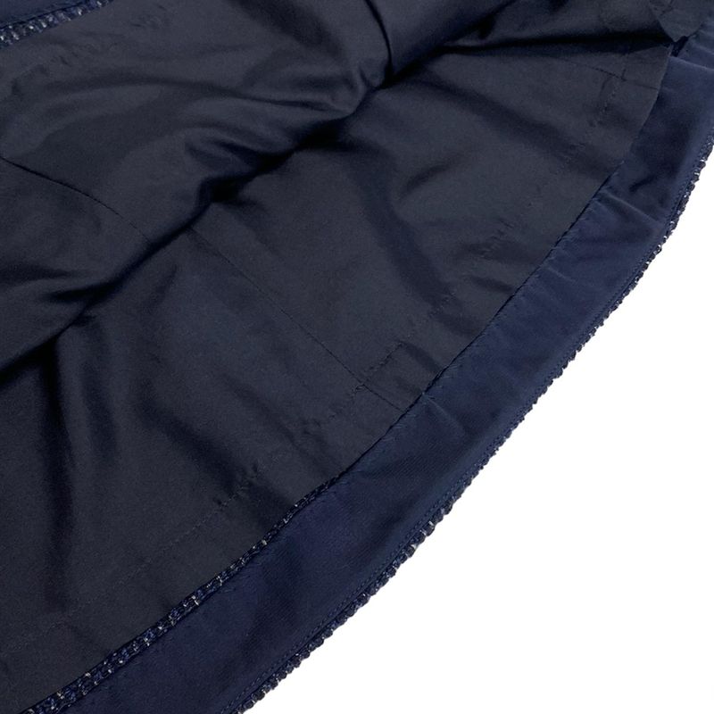 Chanel Skirt Suit Size 36 S Ladies - P18870 Dark Navy And Navy And White