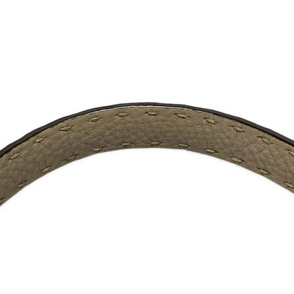 Fendi Handbag Peekaboo Iconic Medium/selleria 8bn290 Grey Beige Leather