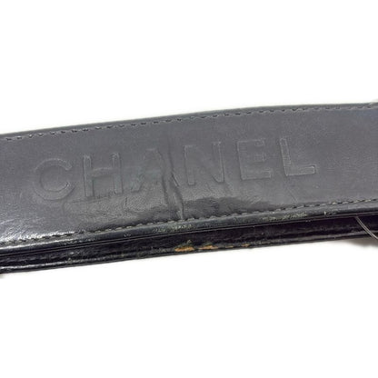 Chanel New Travel Line Handbag Black Leather