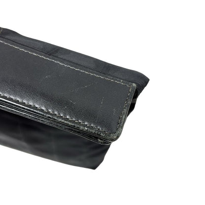 Chanel New Travel Line Handbag Black Leather