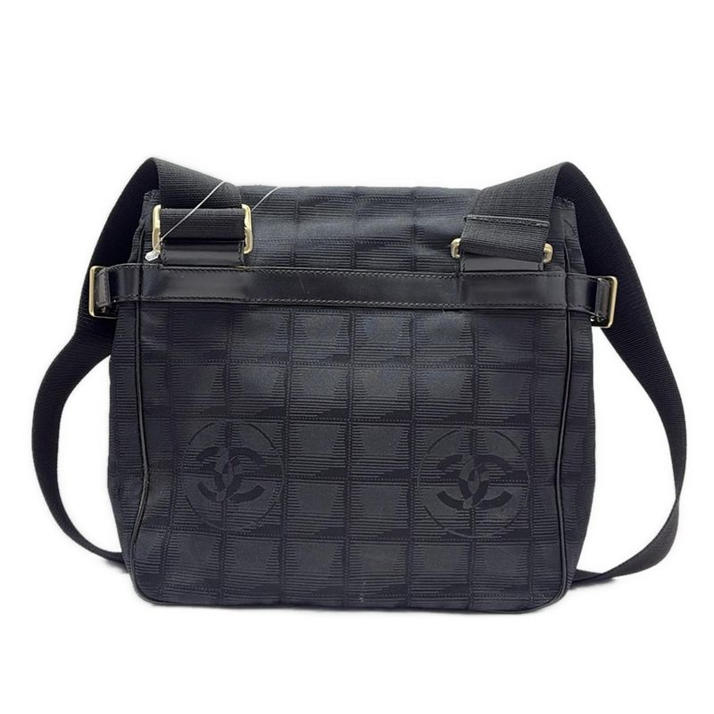 Chanel Shoulder Bag New Travel Line Black