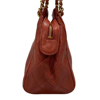 Chanel Shoulder Bag Matelasse Red Gold Hardware / Chain Shoulder