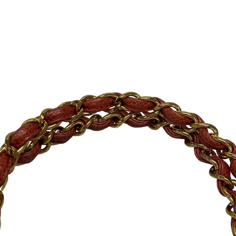 Chanel Shoulder Bag Matelasse Red Gold Hardware / Chain Shoulder
