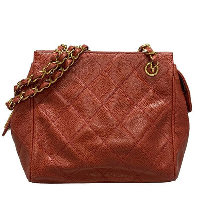 Chanel Shoulder Bag Matelasse Red Gold Hardware / Chain Shoulder