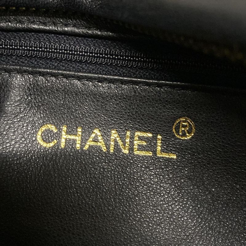 Chanel Shoulder Bag Matelasse Black Gold Hardware / Tassel Lambskin