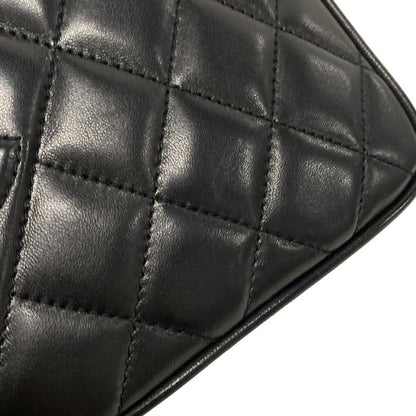 Chanel Shoulder Bag Matelasse Black Gold Hardware / Tassel Lambskin