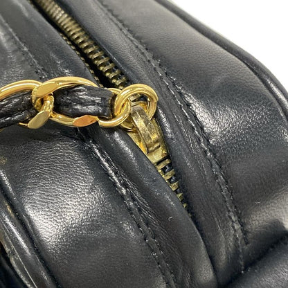 Chanel Shoulder Bag Matelasse Black Gold Hardware / Tassel Lambskin