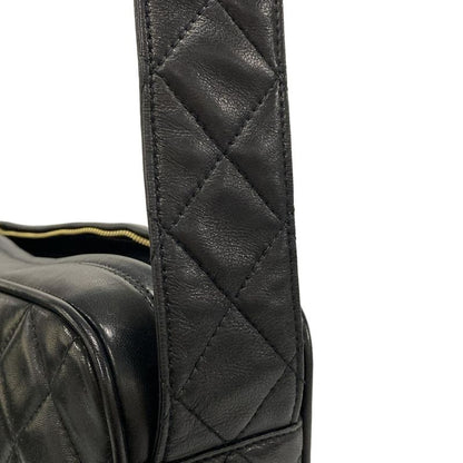 Chanel Shoulder Bag Matelasse Black Gold Hardware / Tassel Lambskin