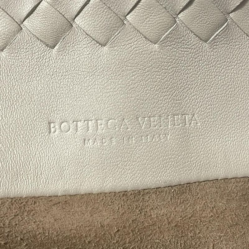 Bottega Veneta Tote Bag Mini Chesta Bag Light Gray Leather