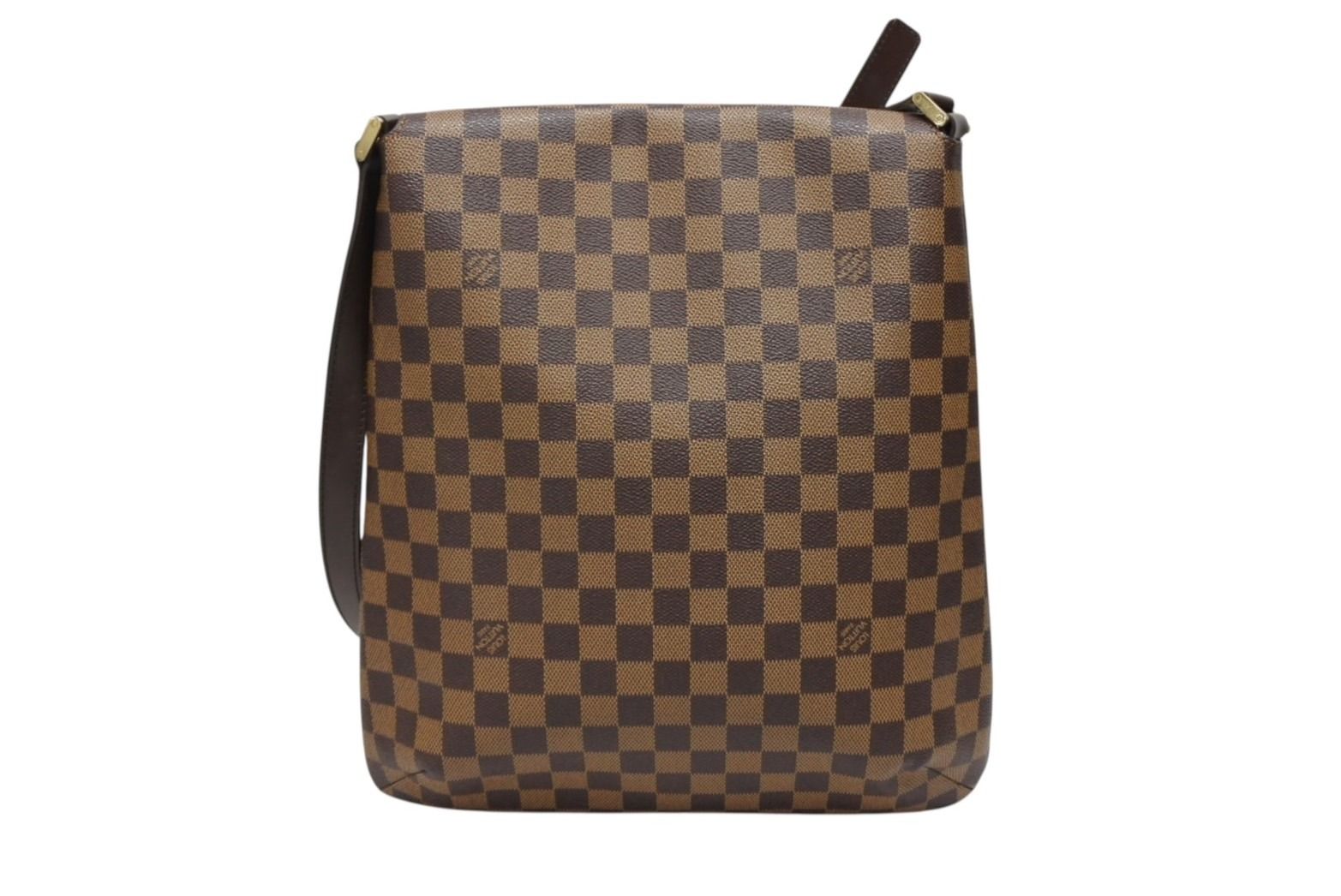 Louis Vuitton Musette Salsa Damier Long Strap Shoulder Bag Brown Gold — view 2