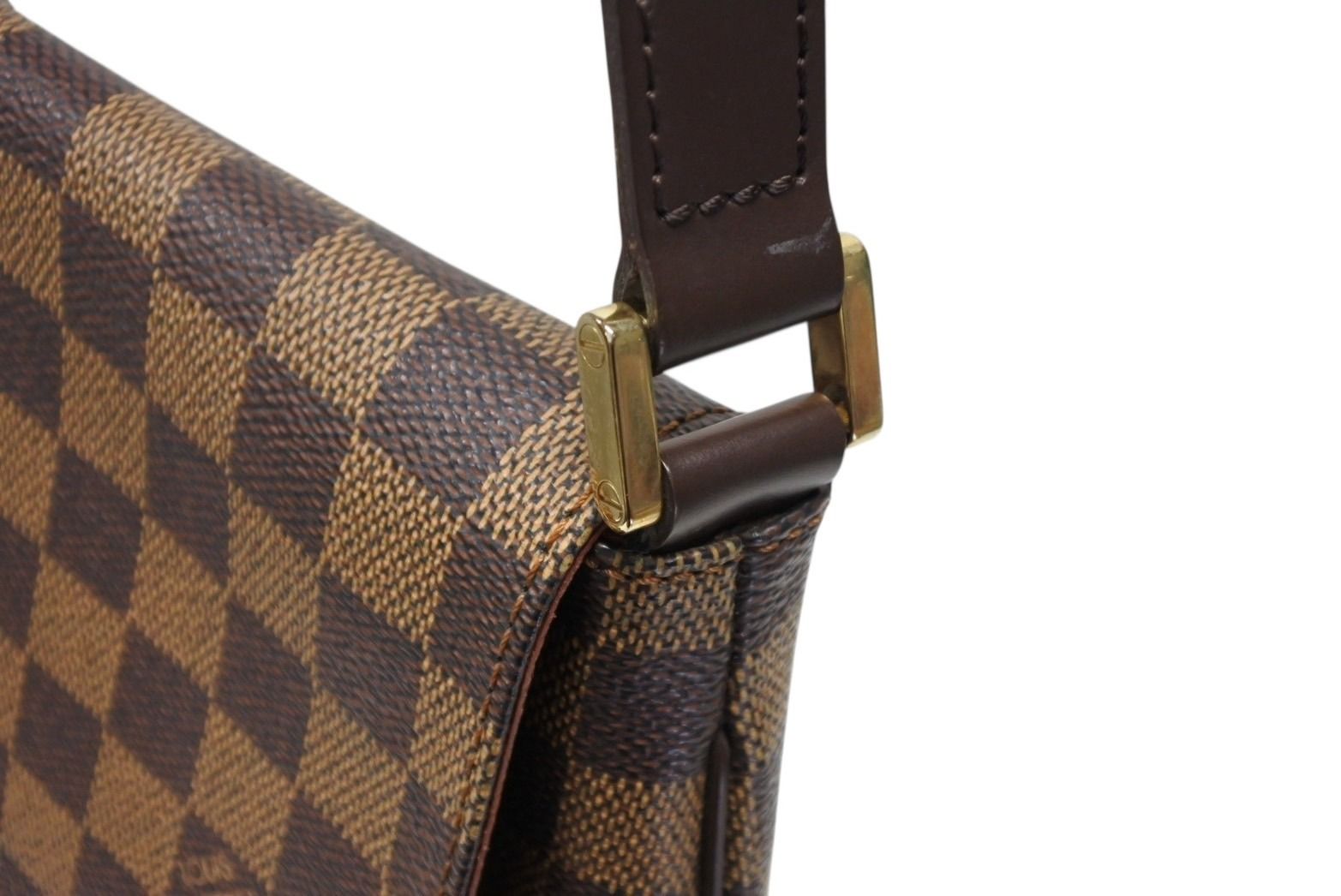 Louis Vuitton Musette Salsa Damier Long Strap Shoulder Bag Brown Gold — view 4