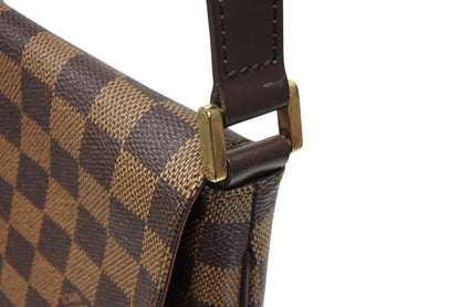 Louis Vuitton Musette Salsa Damier Long Strap Shoulder Bag Brown Gold — view 4