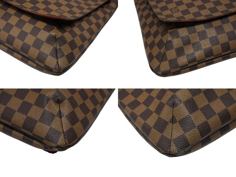 Louis Vuitton Musette Salsa Damier Long Strap Shoulder Bag Brown Gold — view 6