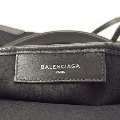 Balenciaga Tote Bag Navy Cabas Su XS 390346 Ivory And Black Leather