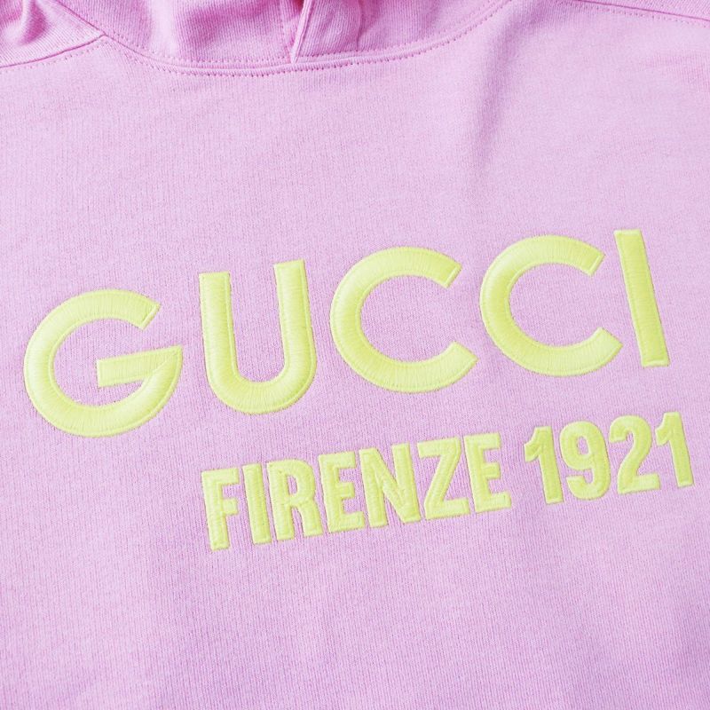 Hermes Gucci 23AW 765384 Women's Embroidery Cropped Pullover